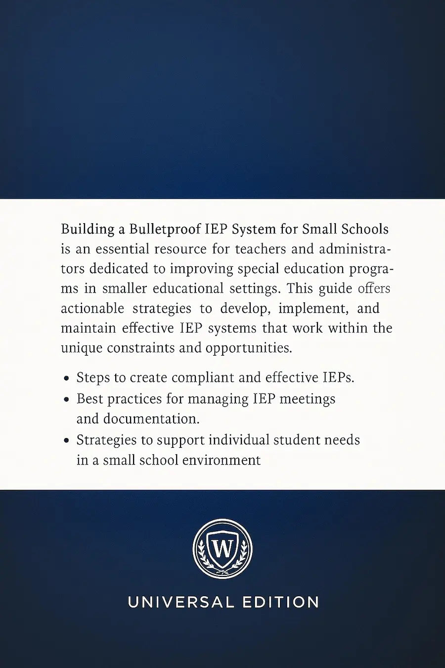 Editable IEP Workflow Templates & Tools