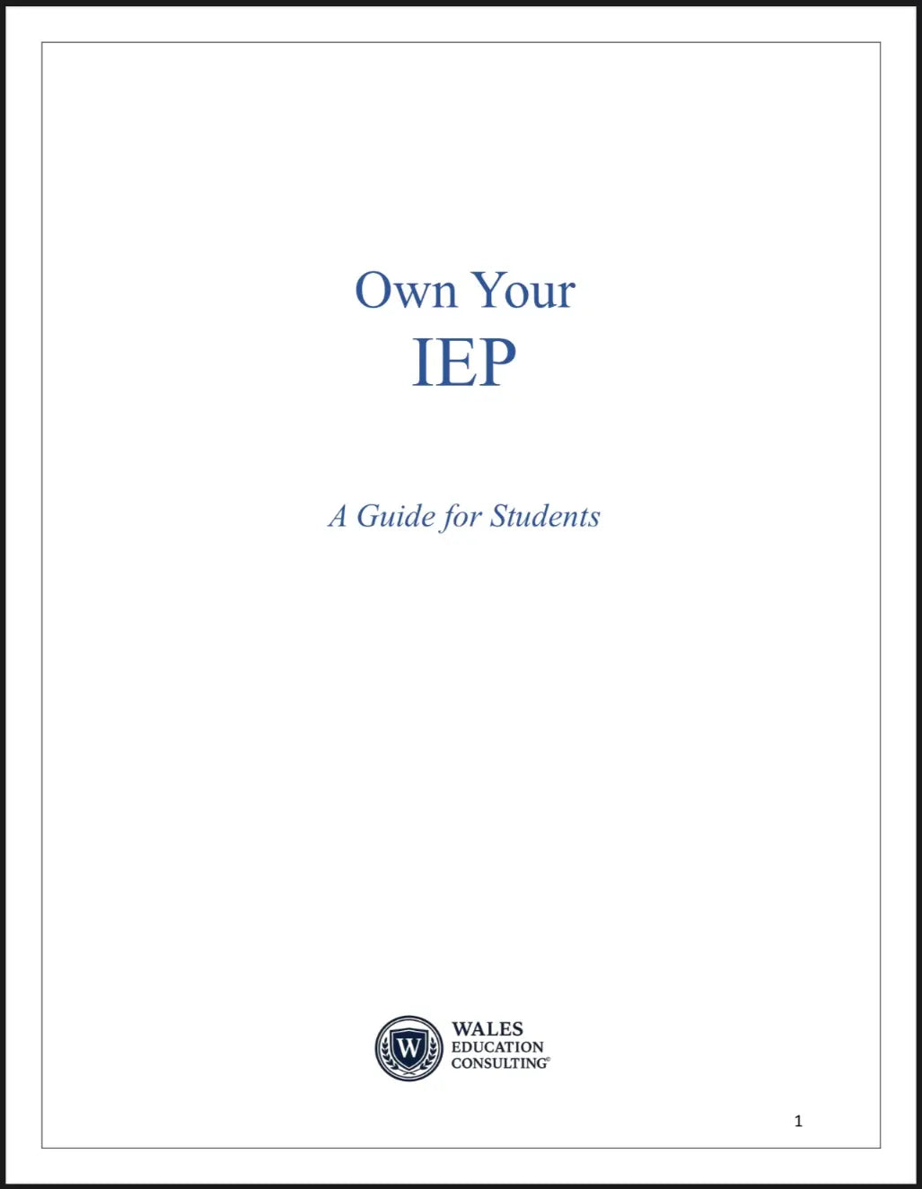 Iep Goals and Accommodations
