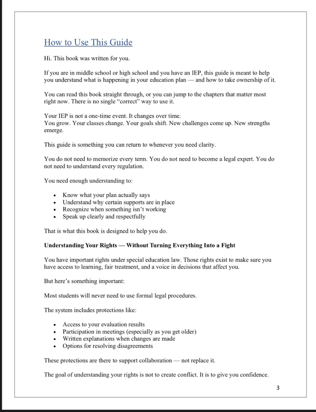 Teen in IEP Meeting Wales Education Consulting
